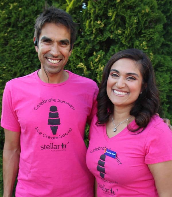 Photograph - Dr. Sonu Lamba & Dr. Paul Kahlon smiling, posing for a photo Dr. Sonu Lamba & Dr. Paul Kahlon
